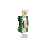 Eaton 30-Amp Double Pole Toggle Light Switch, Ivory