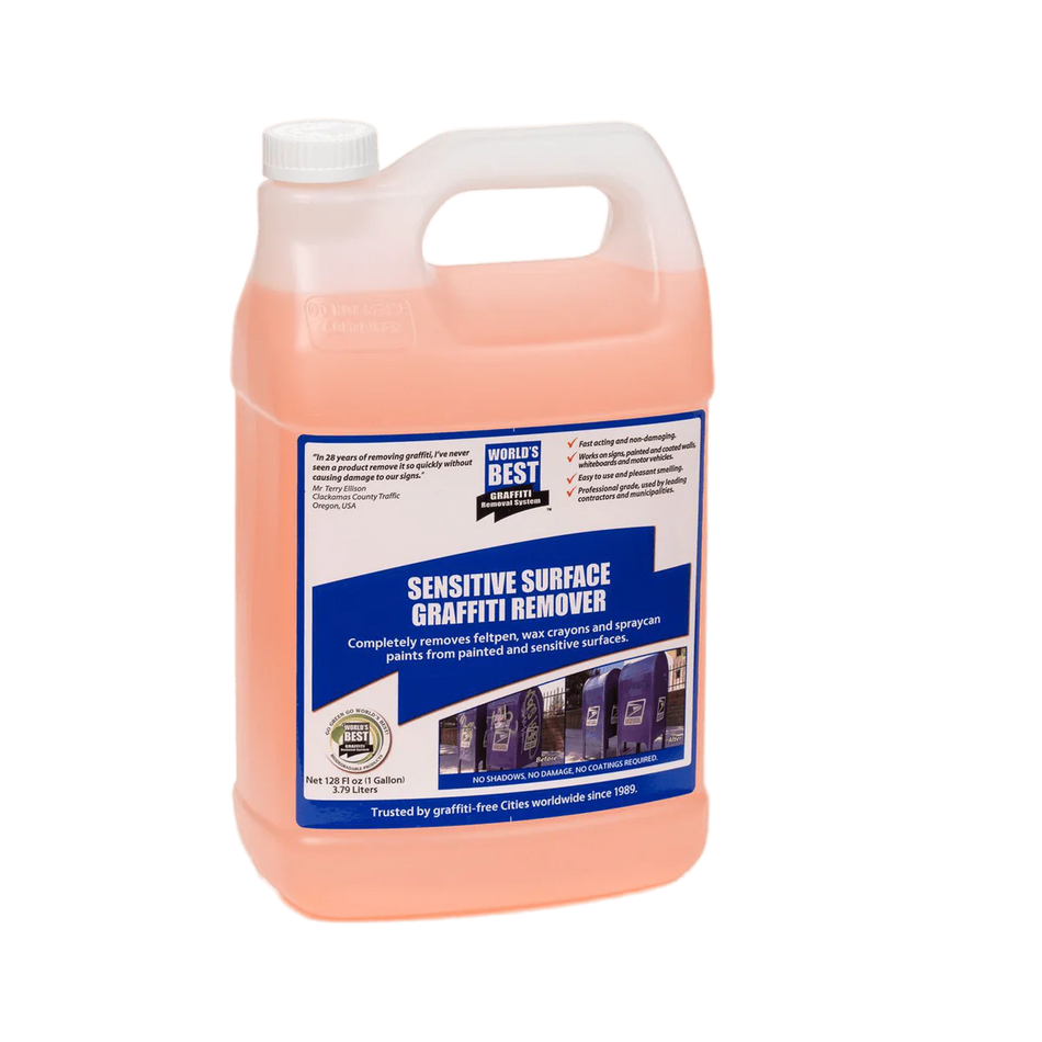 Worlds Best Graffiti Remover Sensitive Surface Remover (1-Gallon)