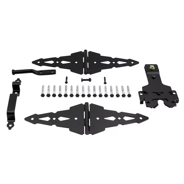 National Hardware 8-in Black Gate Hardware Kit