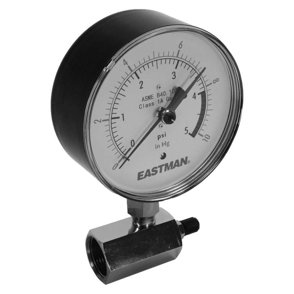 Eastman  Gas Test Gauge Assembly – 4″ Face 5 LB