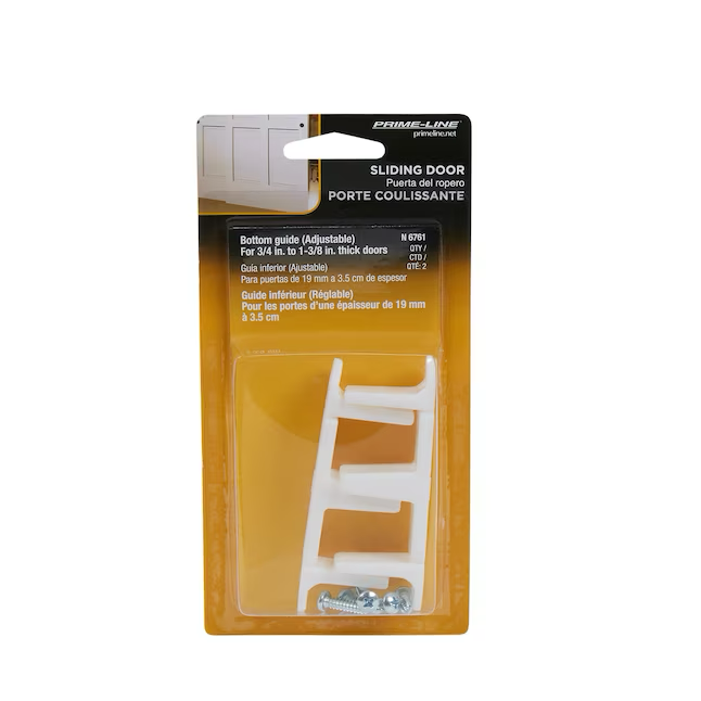 Prime-Line 2-Count 1-in Sliding Closet Door Bottom Guide