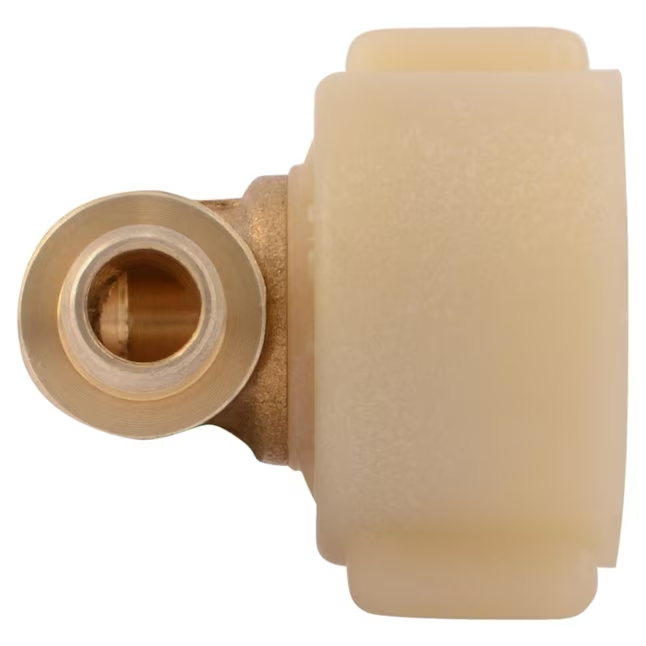 SharkBite 3/8 in. x 7/8 in. Brass Crimp Swivel Toilet Elbow