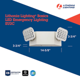 Lithonia Lighting 2-Watt 120/277-Volt-LED-Notlicht, weiß, festverdrahtet 