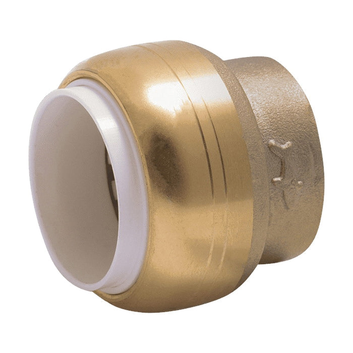 SharkBite 1/2 in. Push-to-Connect PVC IPS Brass End Stop Fitting