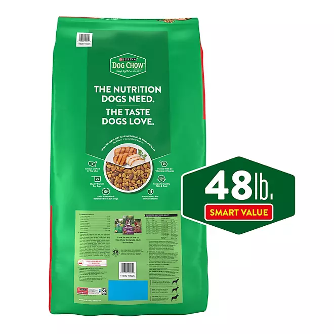 Purina Dog Chow Complete Adult Trockenfutter für Hunde, Hühnergeschmack, 48 lbs.