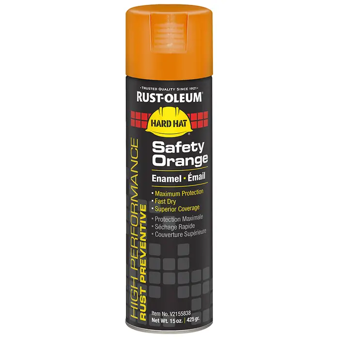 Pintura en aerosol naranja de seguridad de alto rendimiento Rust-Oleum - 15 oz