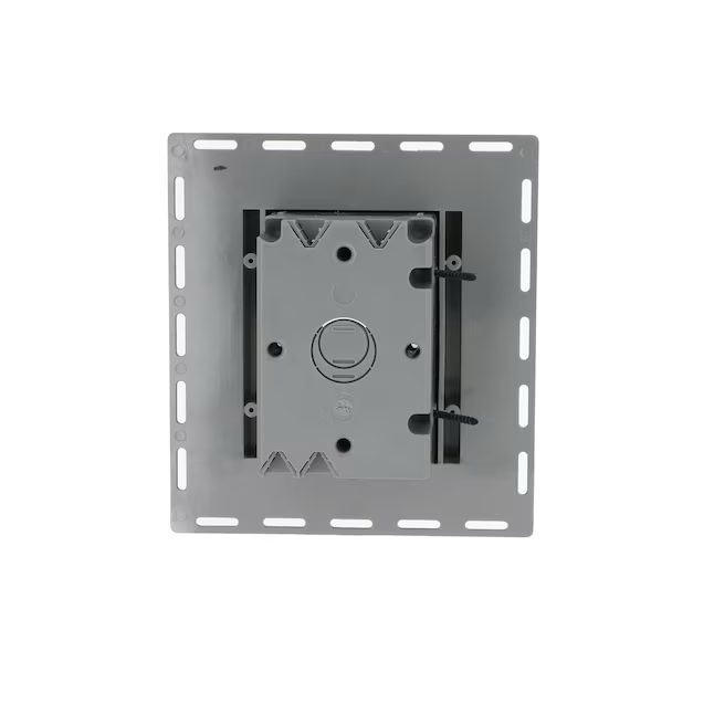 Cubierta para caja eléctrica resistente a la intemperie de plástico gris rectangular de 1 unidad Hubbell TayMac