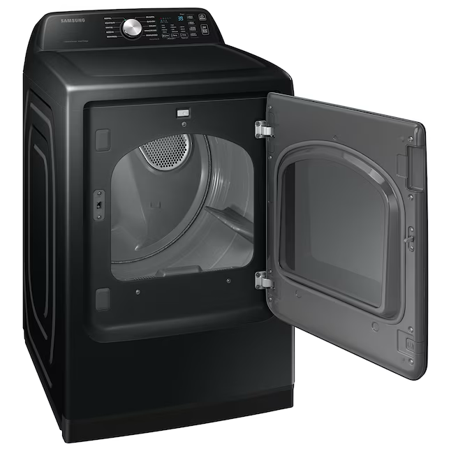 Samsung 7.4-cu ft Smart Electric Dryer (Brushed Black)