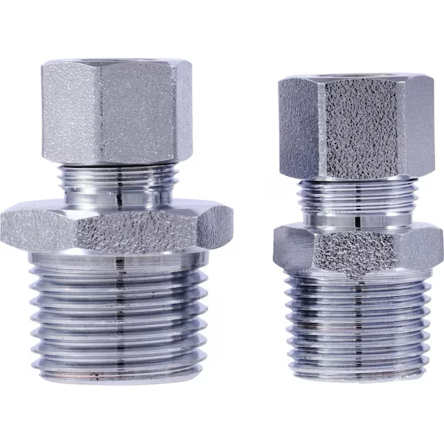 SharkBite 1/2 in. MIP x 3/8 in. Compression Adapter & 3/8 in. MIP x 3/8 in. Compression Adapter (2 Pack)