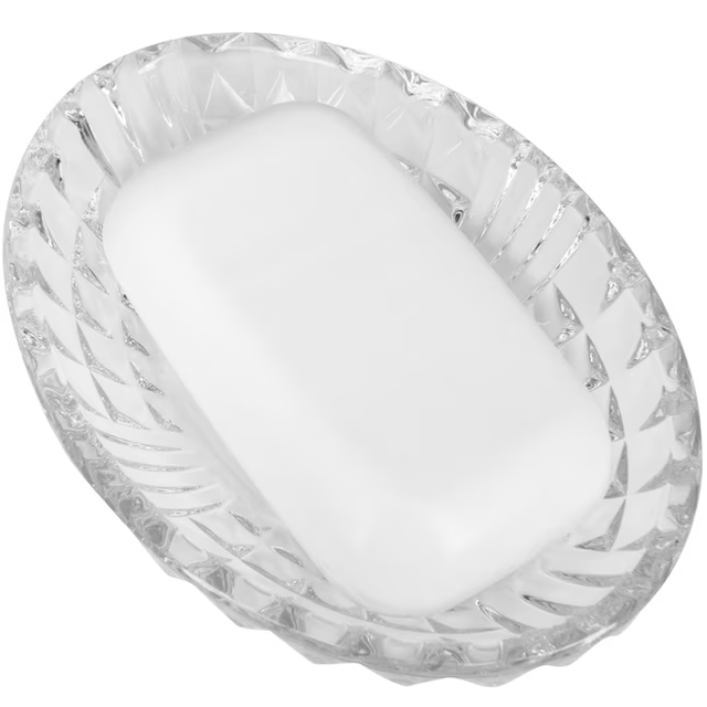 allen + roth Clear Glass Soap Dish