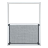 Project Source 40000 Series Replacement 30-in x 40-in x 1-3/4-in Jamb Aluminum Aluminum Single-glazed Single Hung Window Half Screen Included