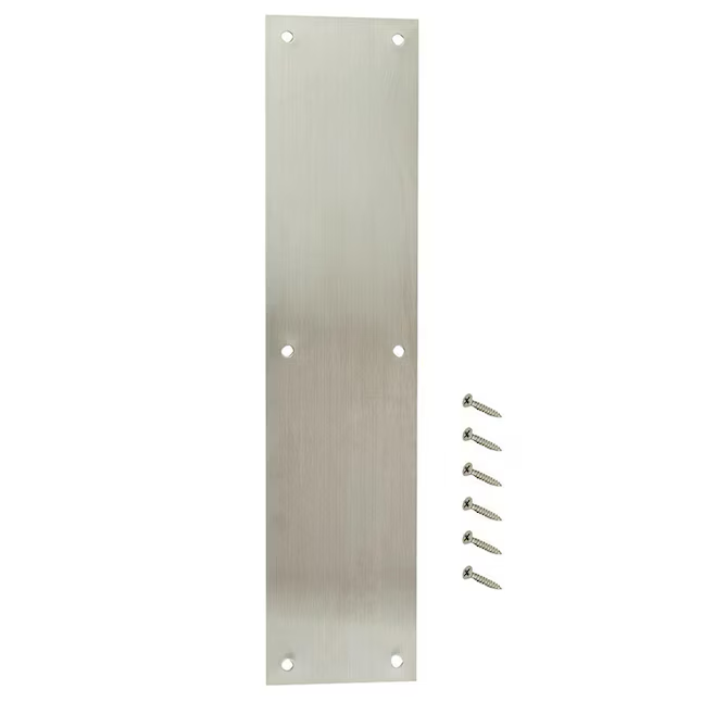 RELIABILT 3-1/2-in W x 15-in H Stainless Steel Push Plate