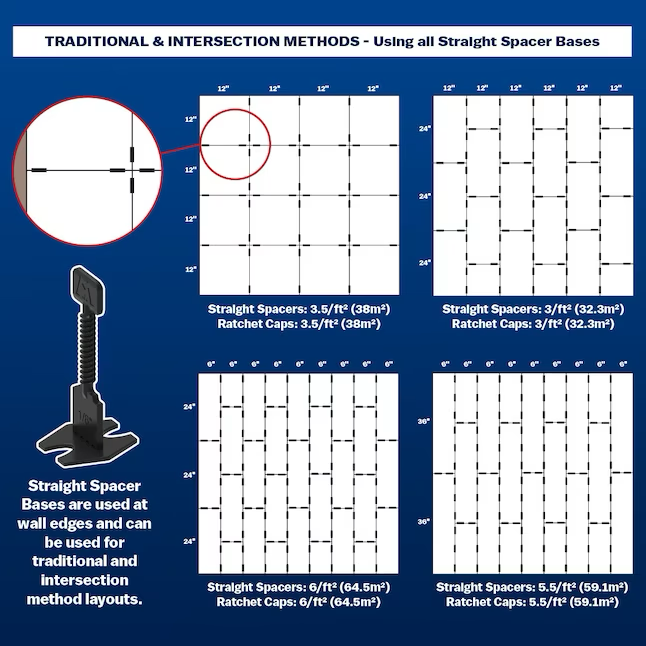 Marshalltown Tile Spacer and Leveling System (8-Pack)