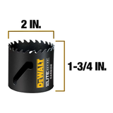 Sierra perforadora sin eje con punta de carburo DEWALT de 2 pulgadas