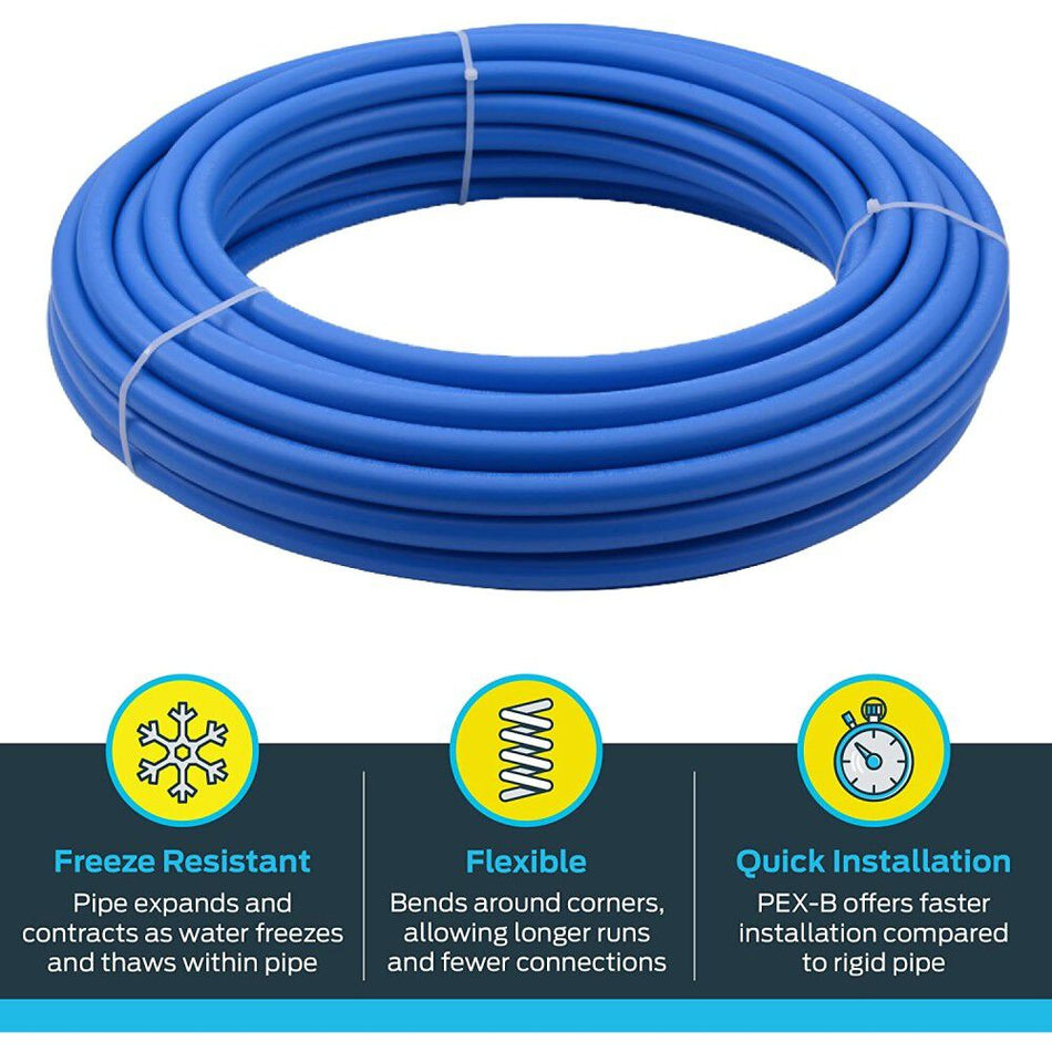 SharkBite 3/4 in. Blue Pex-B Tubing - 50 ft. Coil