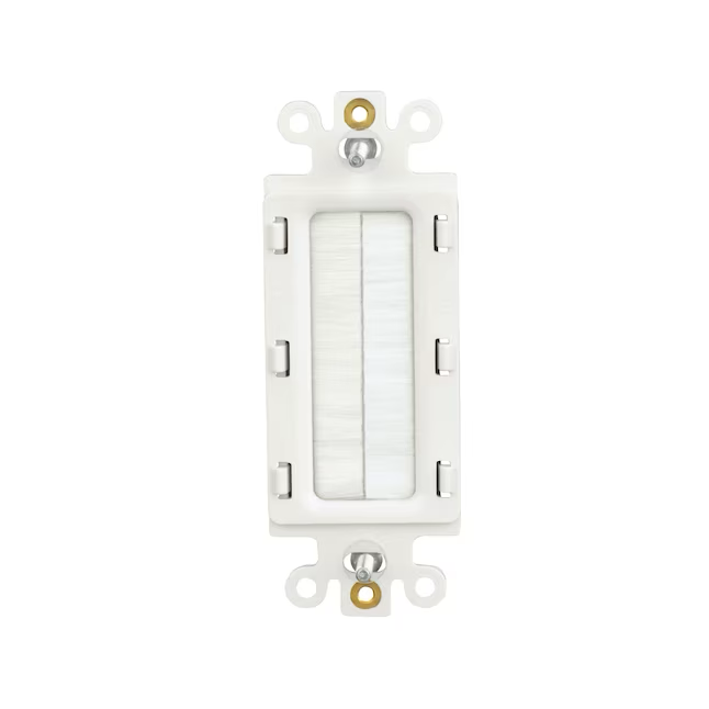 Eaton 1-Gang White Thermoplastic Indoor Wall Plate