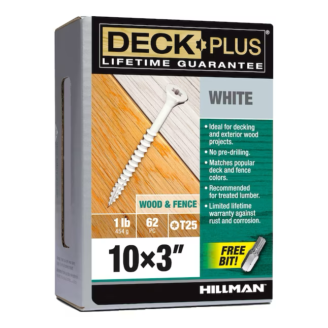 Deck Plus #10 x 3-in Wood To Wood Deck Screws (73-Per Box)