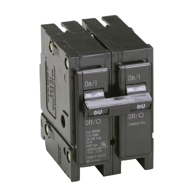 Eaton Type BR 60-Amp 2-Pole Standard Trip Circuit Breaker