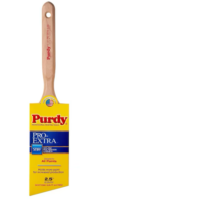 Purdy Pro-Extra Glide 2-1/2 Zoll wiederverwendbarer Winkelpinsel aus Nylon-Polyester-Mischung (Zierpinsel)