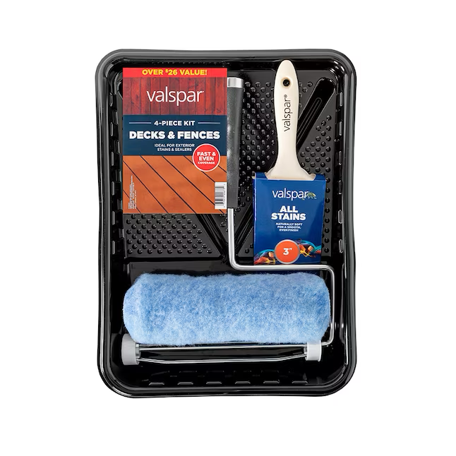 Kit de rodillos de pintura de 4 piezas para cubiertas y cercas de Valspar