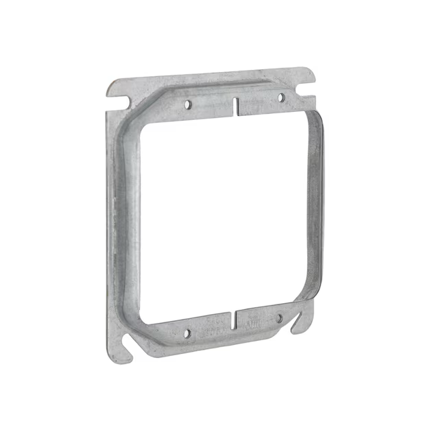 Hubbell 2 -Gang Square Gray Metal