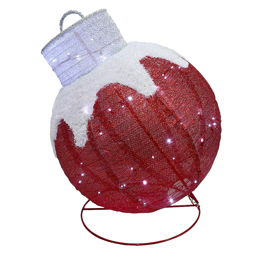 Adorno decorativo emergente LED rojo de 2,5 pies para Holiday Living