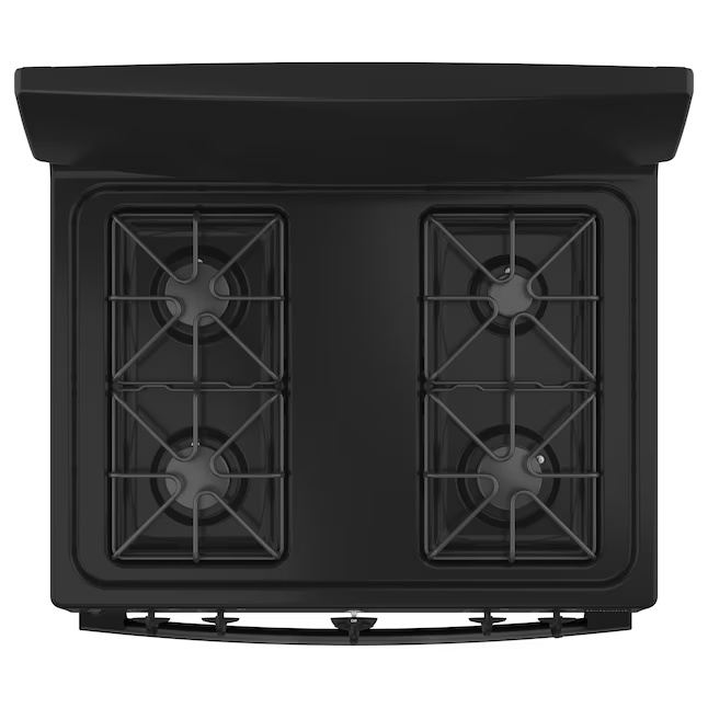 Hotpoint 30-in 4 Burners 4.8-cu ft Freestanding Natural Gas Range (Black)