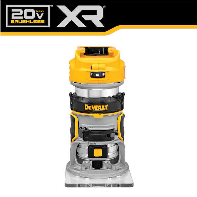 DEWALT XR 1/4-in Variable Speed Brushless Fixed Cordless Router (Bare Tool)