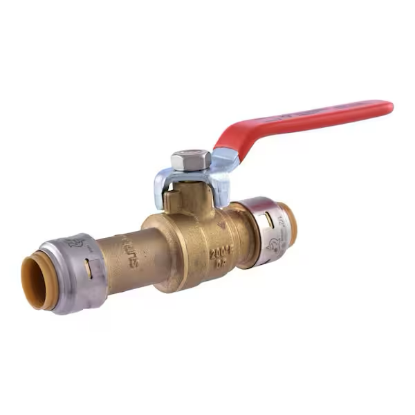 SharkBite Max 1/2 in. Brass Push-to-Connect Slip Ball Valve