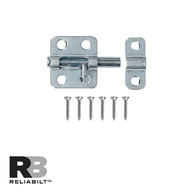 RELIABILT 2-in Zinc Steel Barrel Bolt