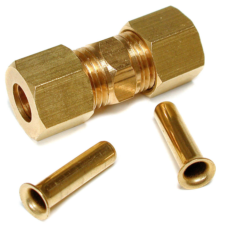 Dial ¼” Brass Compression Union with Poly Adapter