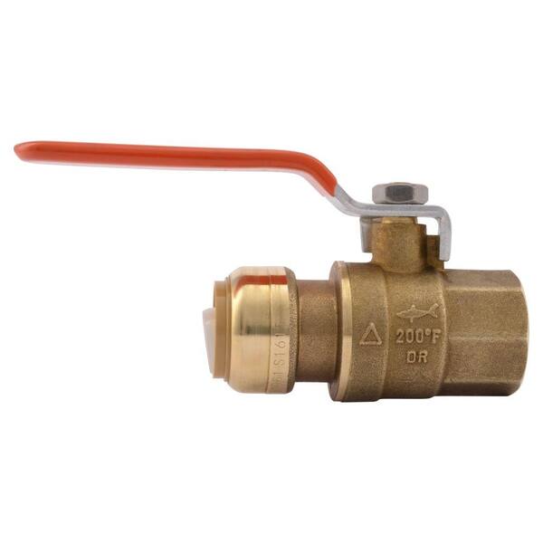 SharkBite 3/4 in. Push-to-Connect x FIP Brass Ball Valve