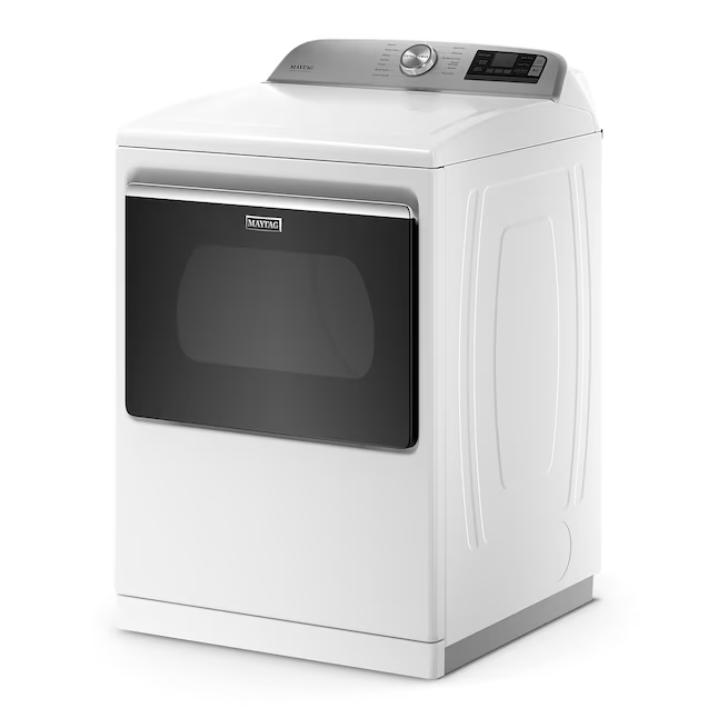 Maytag Smart Capable 7.4-cu ft Steam Cycle Smart Electric Dryer (White) ENERGY STAR