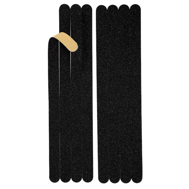 Hillman 0.75-in x 1-ft Black Tread Strips Anti-Slip Tape (8-Pack)