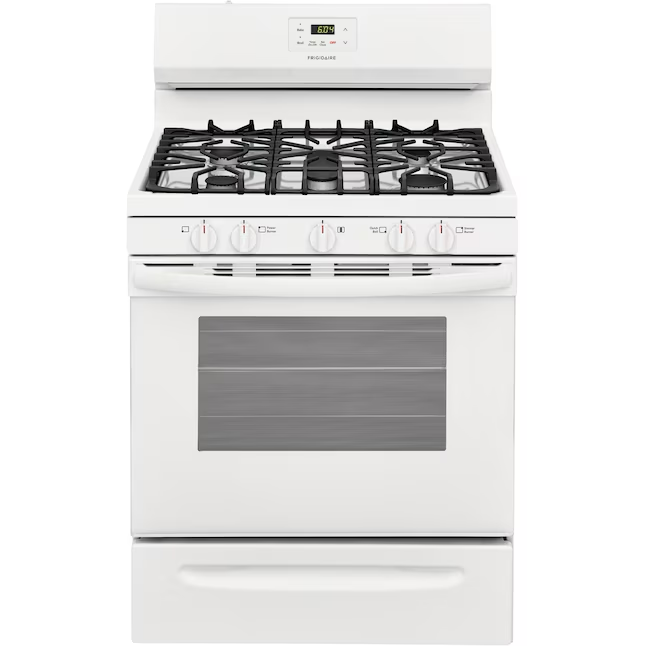 Frigidaire 30-in 5 Burners 5-cu ft Freestanding Natural Gas Range (White)