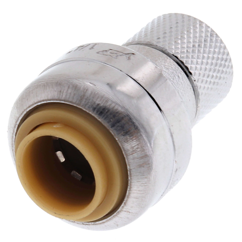 SharkBite 1/4 in. (3/8 in. OD) x 1/4 in. Compression Nut Compression Adapter