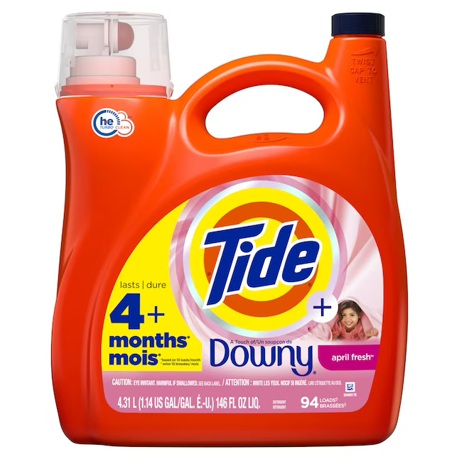 Tide + Downy April Fresh HE Laundry Detergent (146-fl oz)