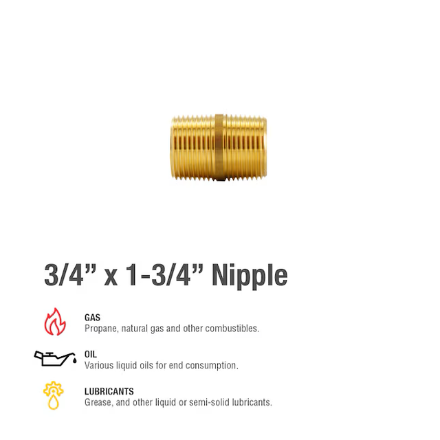 Proline Series 3/4-in x 3/4-in Threaded Male Adapter Nipple Fitting