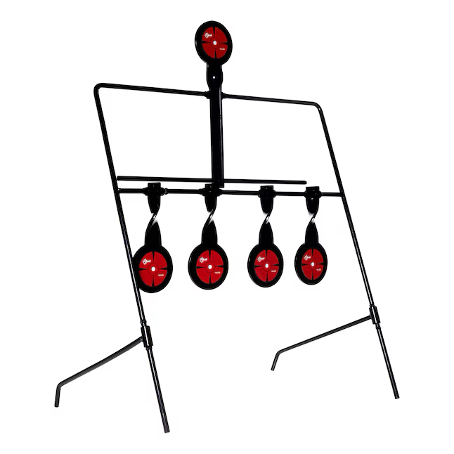 EZ Aim Caldwell Rimfire Steel Spinner Target Stand, 5 Targets, 0.22 Caliber, EZ Aim, Portable & Durable