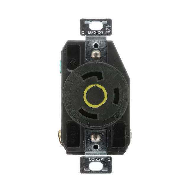 Eaton Arrow Hart 30-Amp 125-volt Industrial Duplex Outlet, Yellow