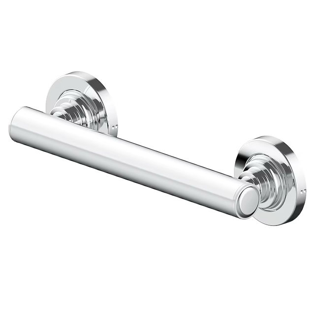 allen + roth Townley 9-in Polished Chrome Wall Mount ADA Compliant Grab Bar (500-lb Weight Capacity)