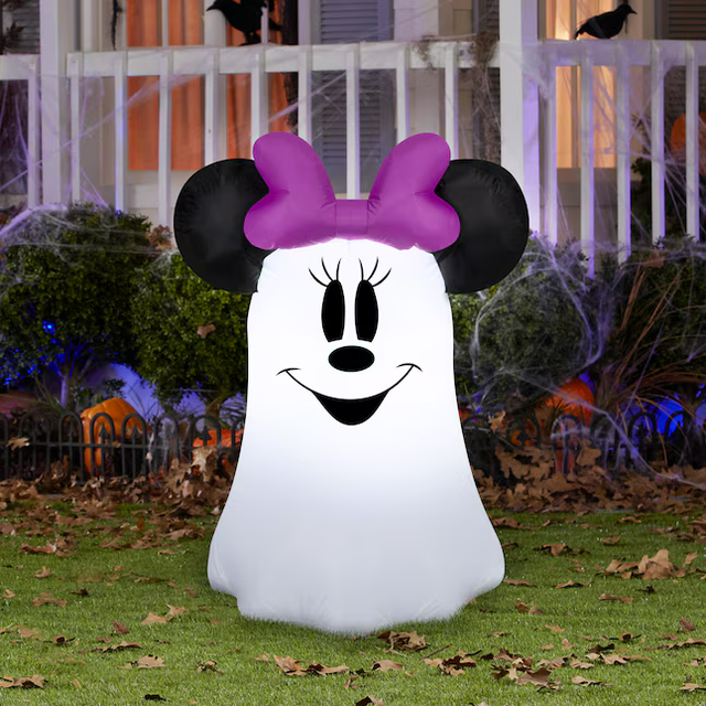 Fantasma inflable de Minnie Mouse estilizado con luces LED de 3,5 pies de Disney