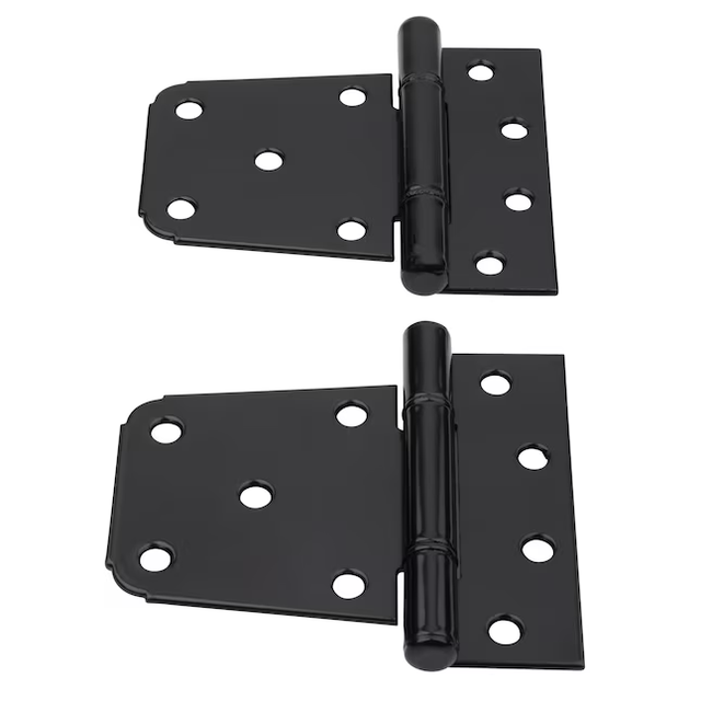 National Hardware 2-Pack 3-1/2-in Black Gate Hinge