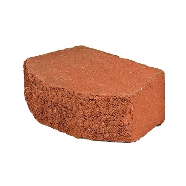 4-in H x 11.5-in L x 7.5-in D Red Concrete Retaining Wall Block