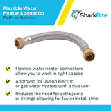 SharkBite 3/4 in. x 3/4 in. FIP Stainless Steel Braided Flexible Water Heater Connector (12 in. Length)