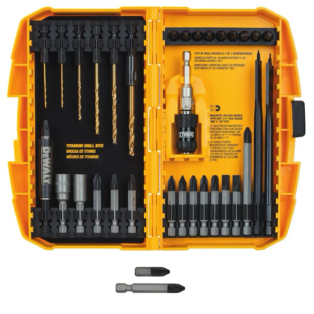 Juego de puntas de destornillador TOUGH GRIP de DEWALT (35 piezas)