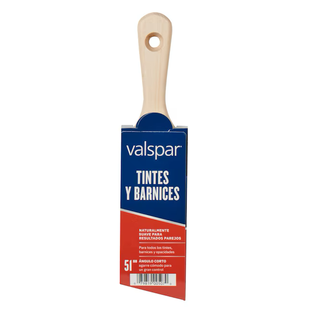 Valspar 2-in Reusable Natural Bristle- Polyester Blend Angle Paint Brush (Stain Brush)