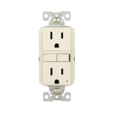 Eaton 15-Amp 125-volt Tamper Resistant GFCI Residential Decorator Outlet, Light Almond (3-Pack)