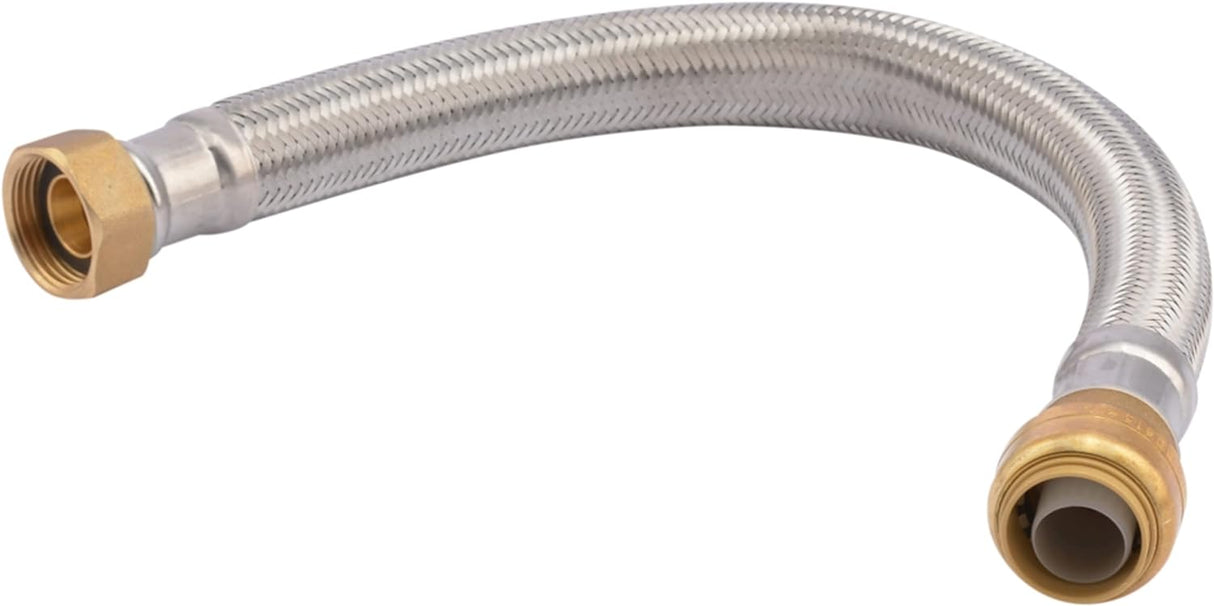 SharkBite 3/4 in. x 3/4 in. FIP Stainless Steel Braided Flexible Water Heater Connector (15 in. Length)