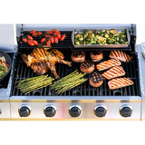 Parrilla de gas propano líquido Char-Broil Performance Series Silver de 5 quemadores con 1 quemador lateral